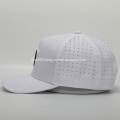 Oem Custom 5 Panel High Quality Water Resistant Laser Cut Drilled Hole Perforated Dad Hat,PVC Patch Sport Baseball Cap